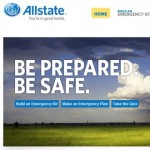 Allstate Emergency Preparedness Website Home Page