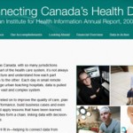Canadian Institute for Health Information Online Annual Report 2009-2010 Website